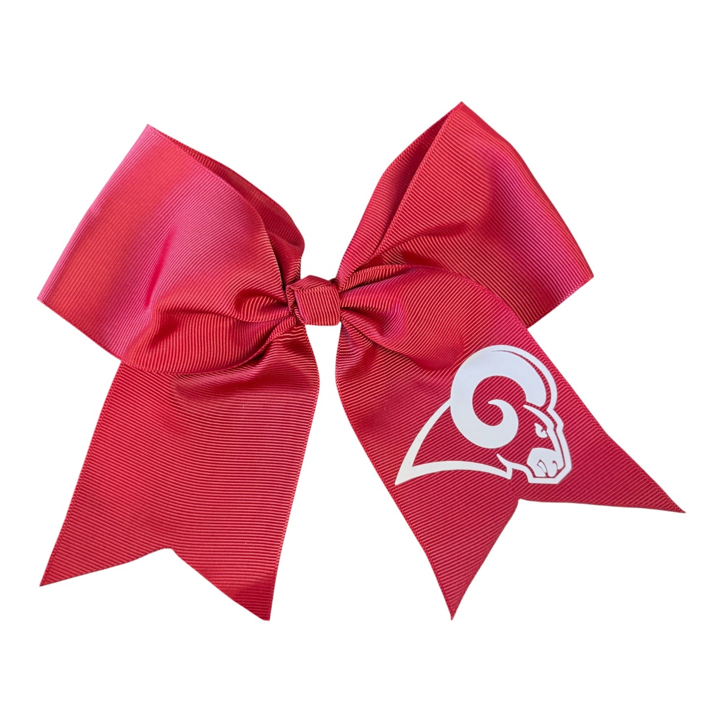 Owasso Rams - Digital Transfer Ram - Large Ribbon Bow on Clip