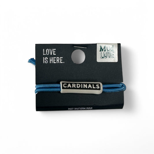 Cardinals Mudlove Corded Bracelet