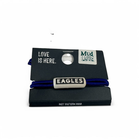 Rejoice Eagles- Eagles Corded Mudlove Bracelet (Blue)
