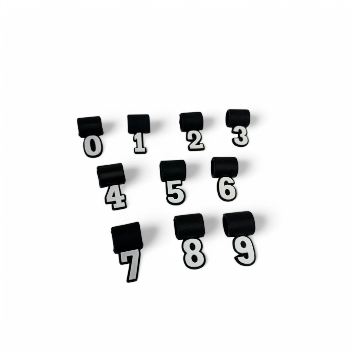 Silicone Number Charm