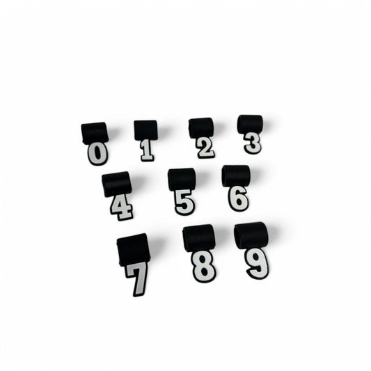 Silicone Number Charm