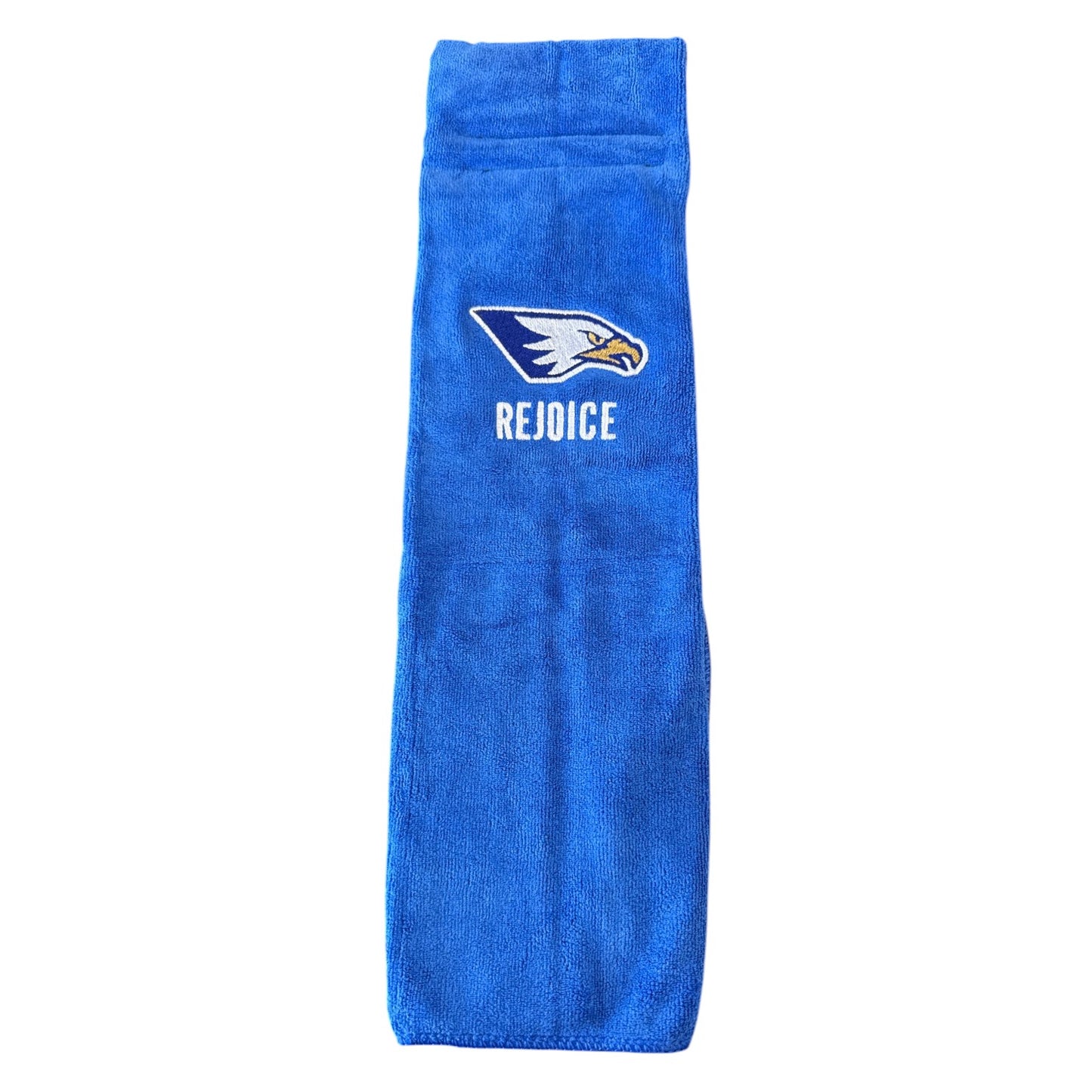 Rejoice Eagles - Embroidered Athletic Eagle Rejoice - Football Towel (Royal)