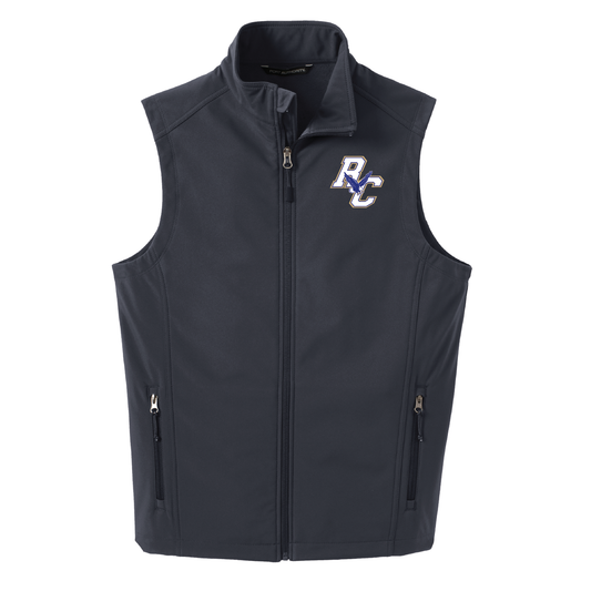 Rejoice Eagles - Embroidered Rejoice Christian Eagles Logo - Soft Shell Vest (Gray)