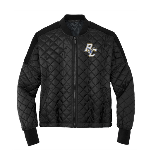 Rejoice Eagles - Embroidered Rejoice Christian Eagles Logo - Mercer+Mettle® Women’s Boxy Quilted Jacket