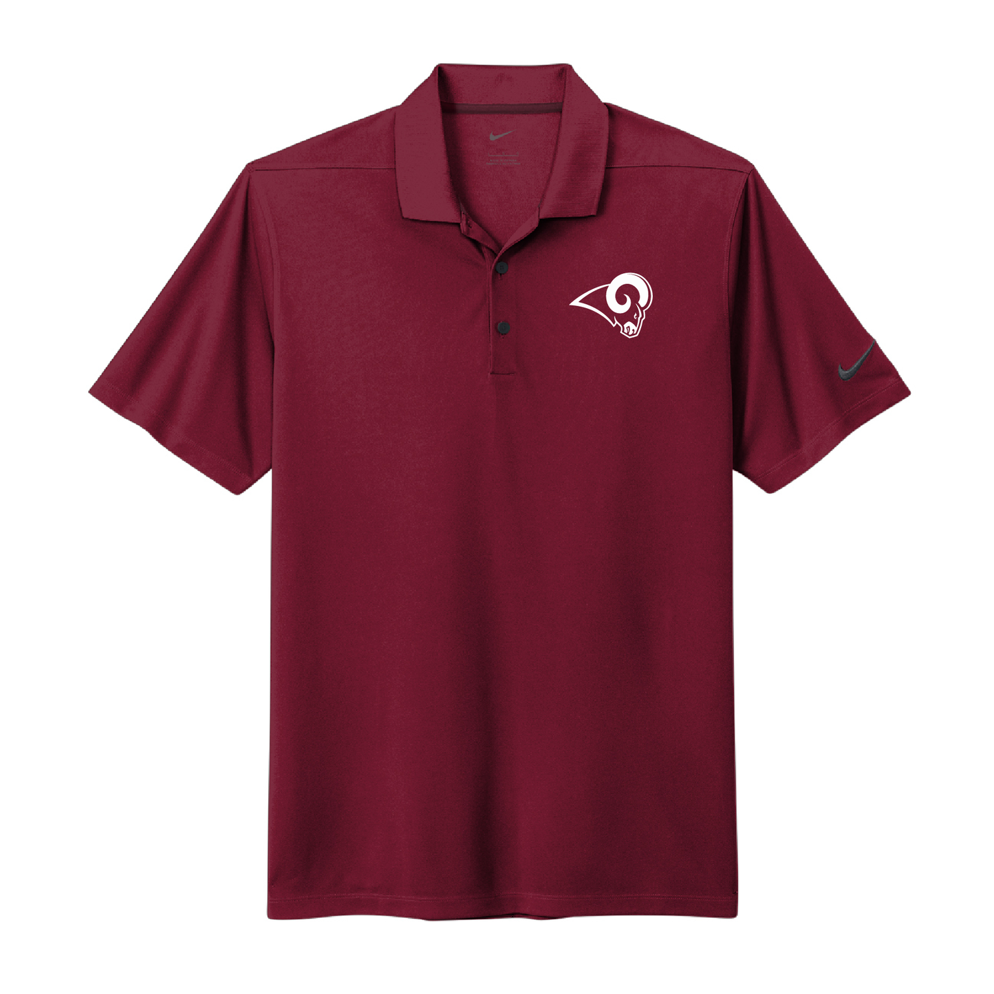 Owasso Rams - Embroidered Ram - Nike Mens Dri-FIT Micro Pique 2.0 Polo