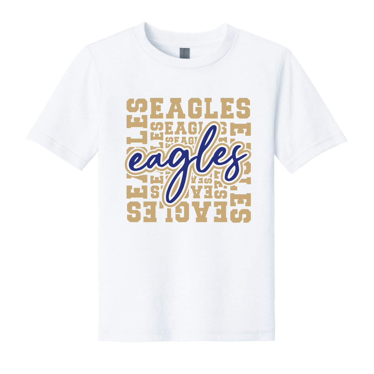 Rejoice Eagles - Screen Print Eagles Subway - Youth Tee (White)