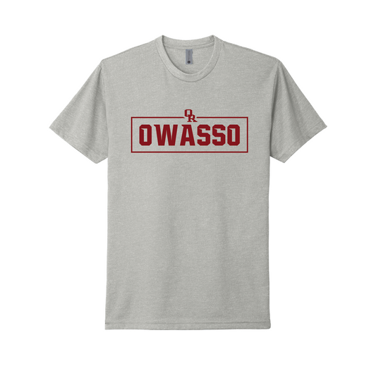 Owasso Rams - Screen Print OR OWASSO Box - Unisex Tee (Silk)