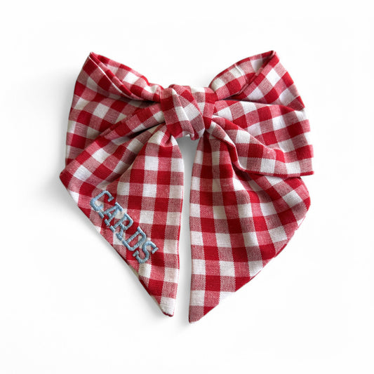 Cards Gingham Checkered Bow
