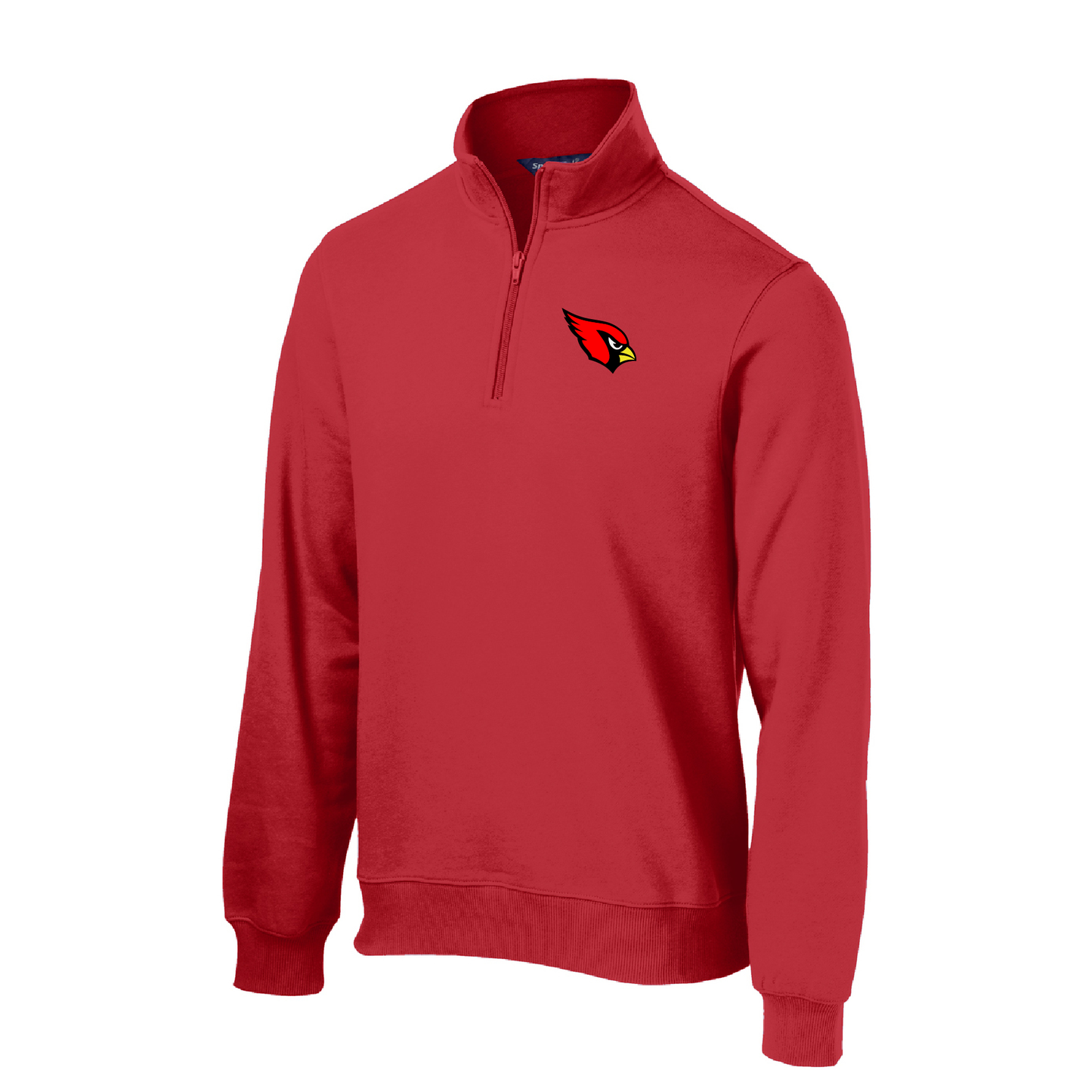 Collinsville Cardinals - Embroidered Cardinal Logo - 1/4-Zip Sweatshirt
