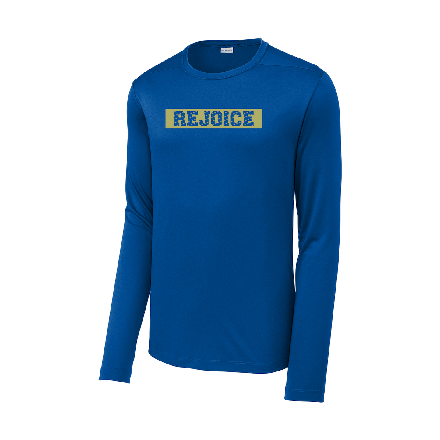 Rejoice Eagles - Screen Print Rejoice Box Angle - UV Performance Long Sleeve Tee