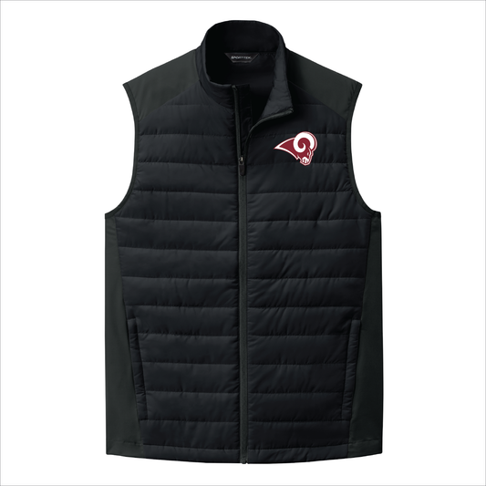 Owasso Rams - Embroidered Ram Logo - Men's Hybrid Vest