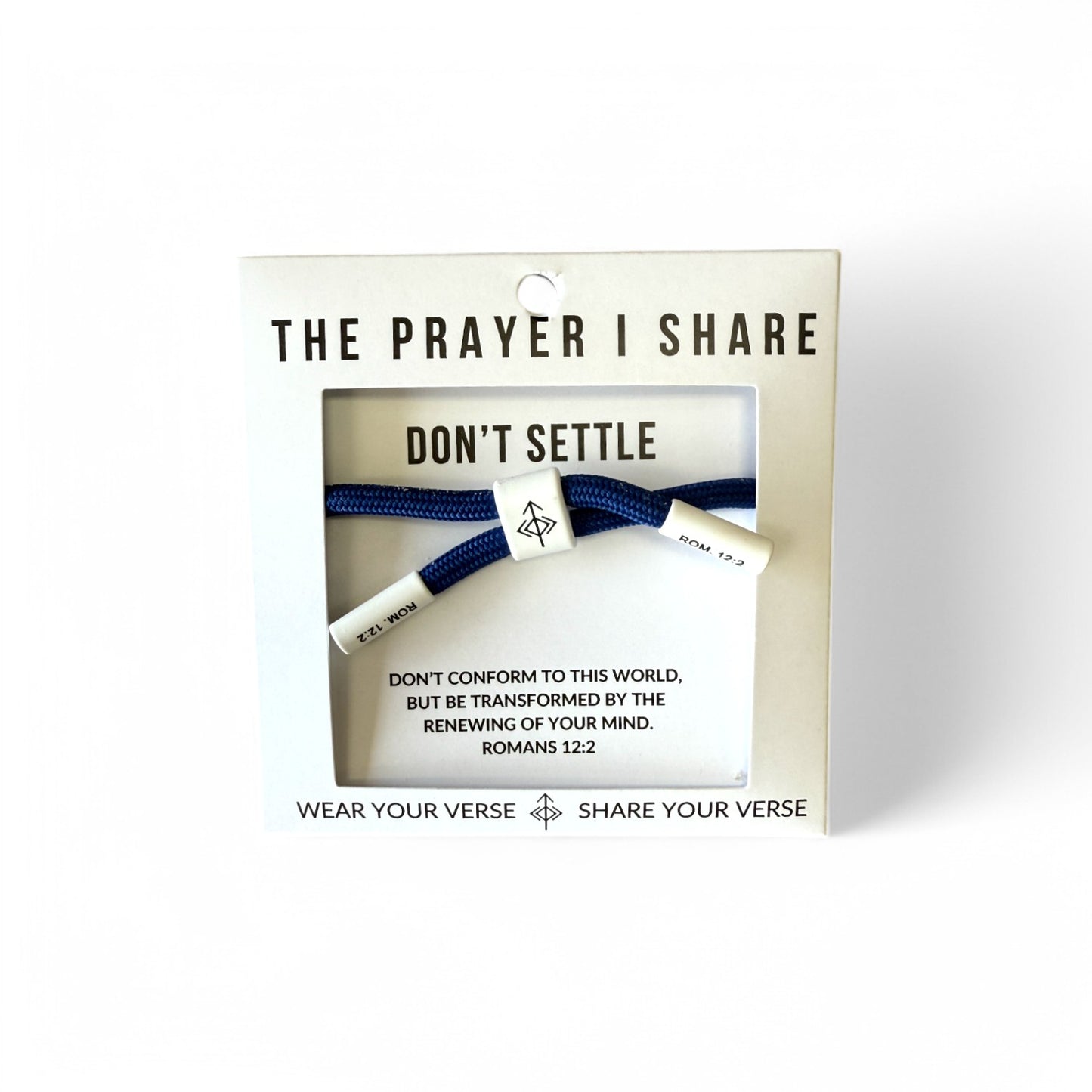 DON'T SETTLE Christian Cord Bracelet