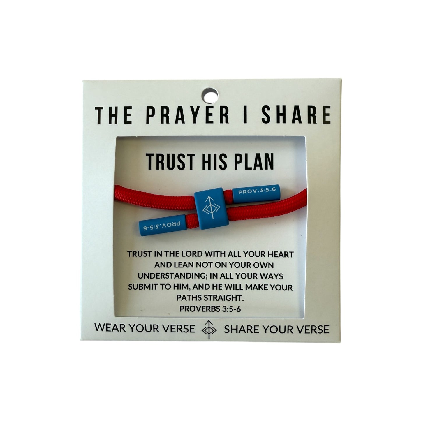 TRUST HIS PLAN Christian Cord Bracelet
