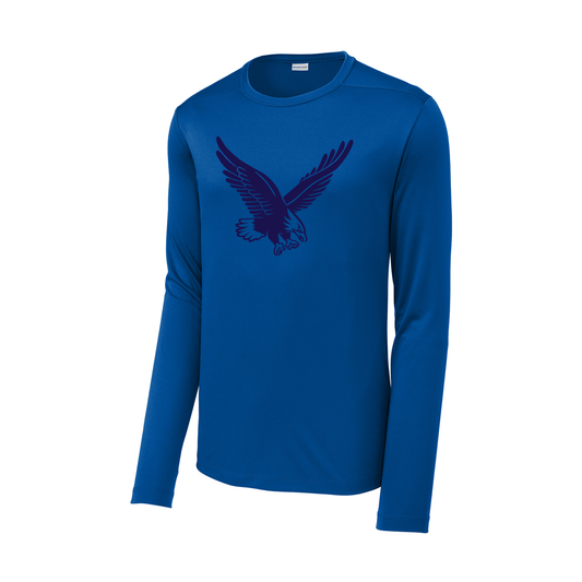 Rejoice Eagles - Screen Print Fly Eagle Tonal - UV Performance Long Sleeve Tee