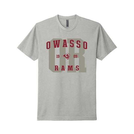 Owasso Rams - Screen Print Owasso Rams OR Shadow - Tee (Silk)